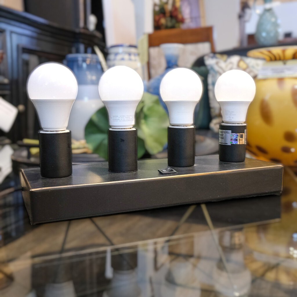 Metal Lightbulb Display