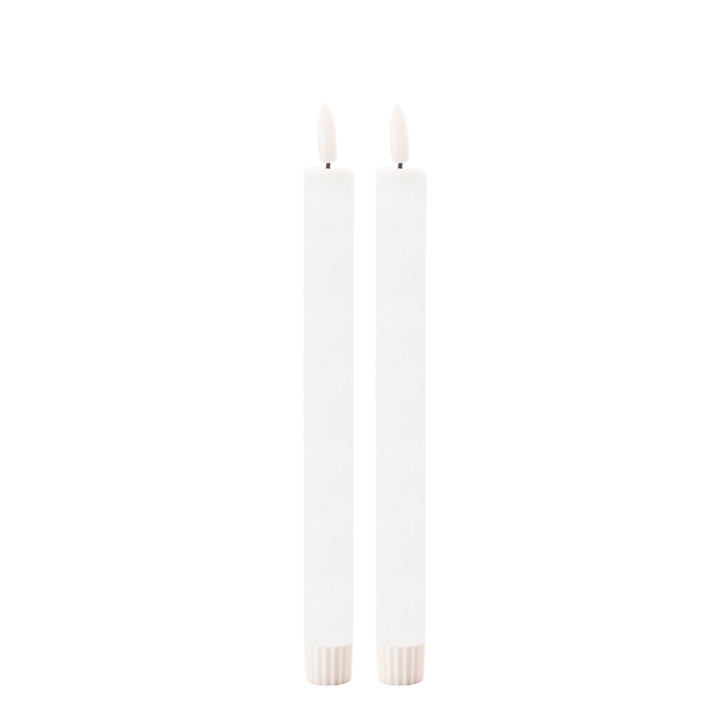 Set 2/ LED Taper Candle