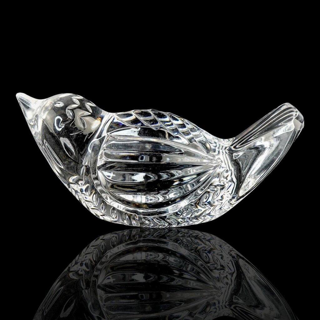 Vintage Crystal Bird Paperweight