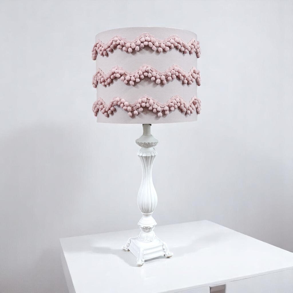 Pom Pom Fringe Lamp