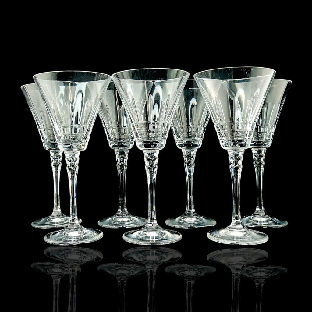 Set of 7 Crystal Wine Glasses - Rivera