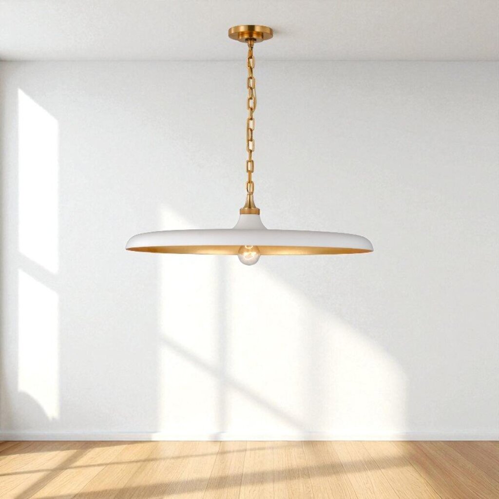 Orig Price $1099 - Piatto Pendant with Metal Shade by Thomas O'Brien