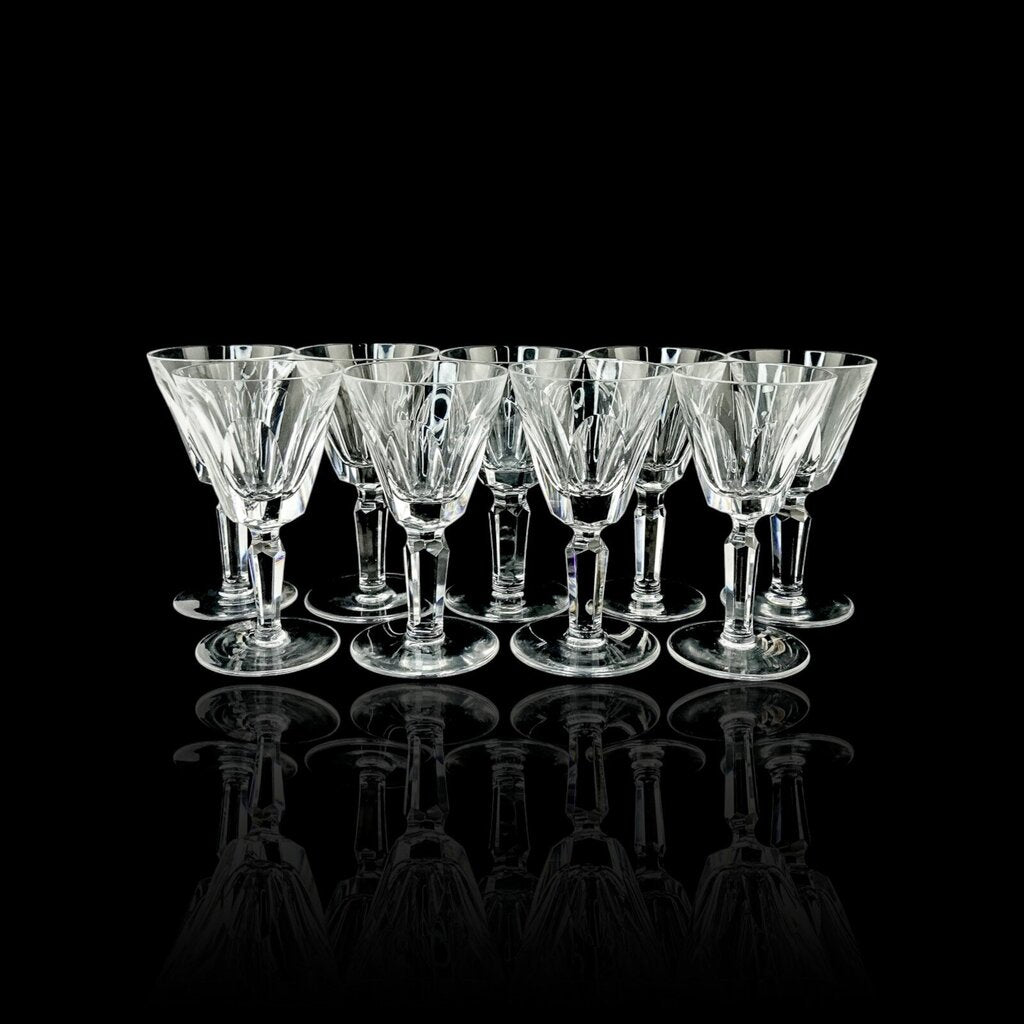 Set of 9 Crystal Sheila Port Wine Glasses