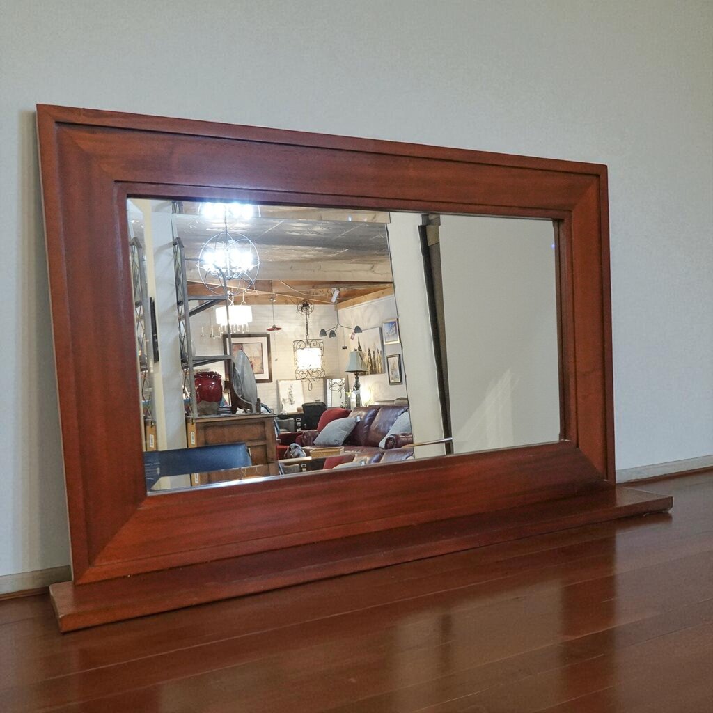 Wooden Mirror with Ledge