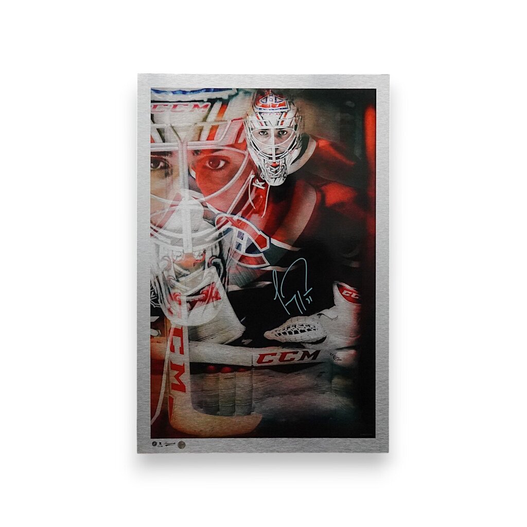 Carey Price Etched Metal Artwork