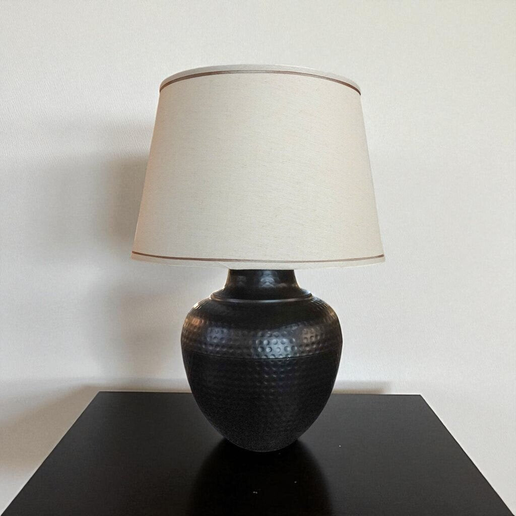 Hammered Metal Lamp