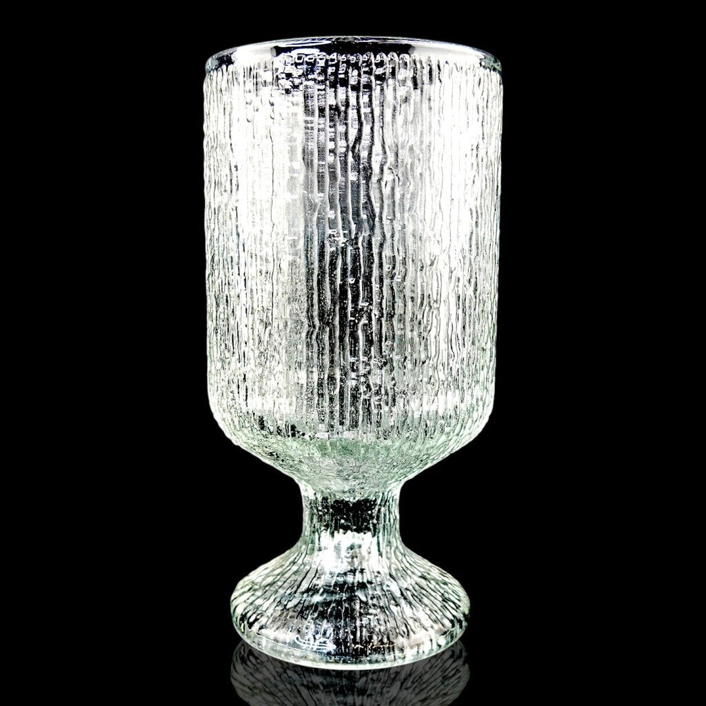 MCM Set of 17 Texture Glass Goblets