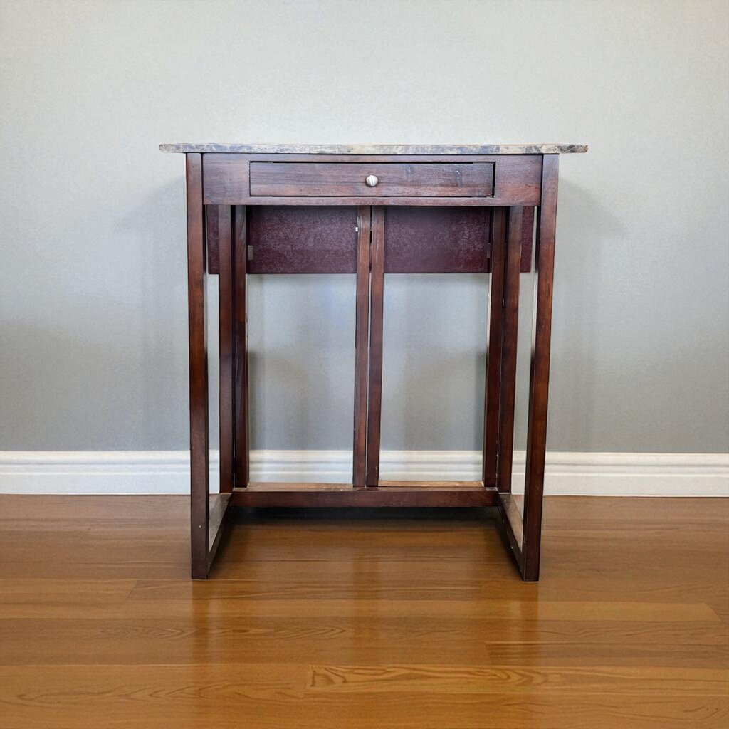 Orig Price $150 - Laminate Drop Leaf Table