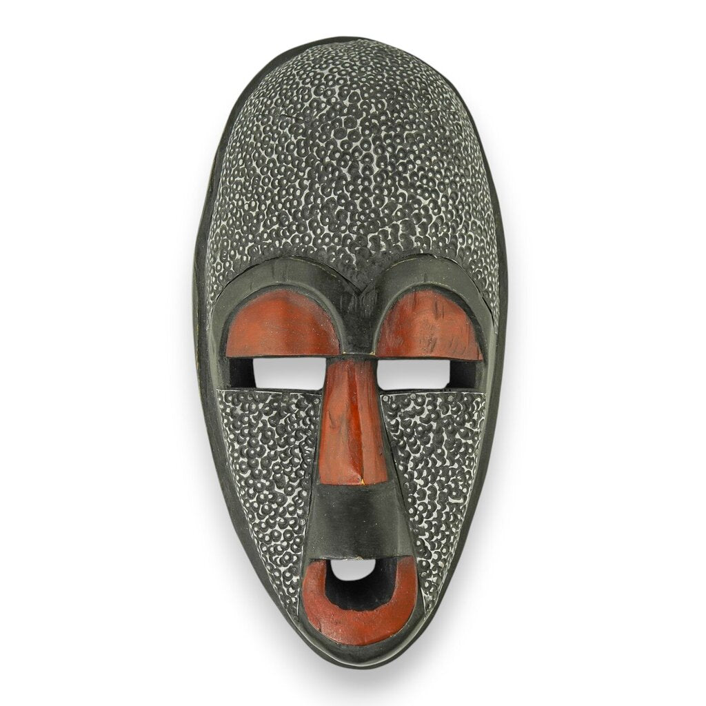 Metal and Wood Carved Mask