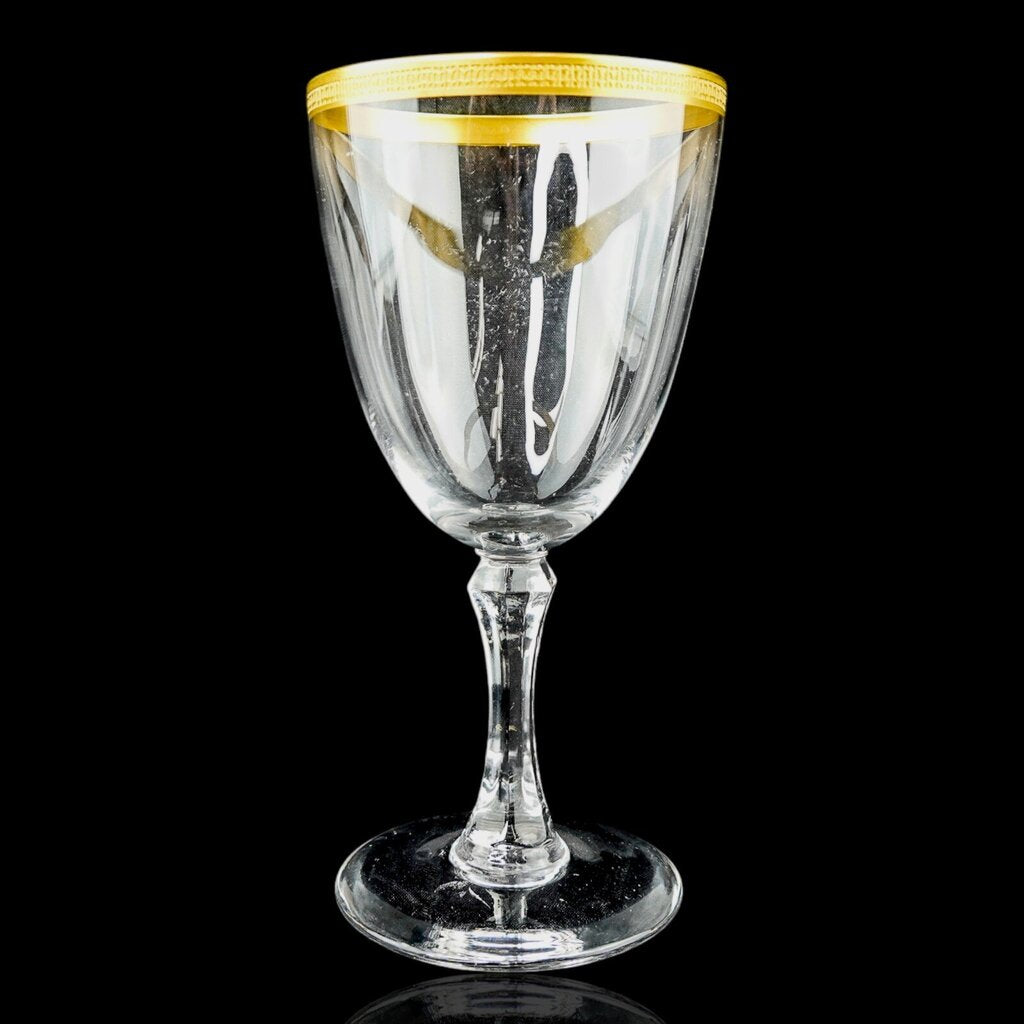 Set of 7 Crystal Wine Glasses - Tuxedo