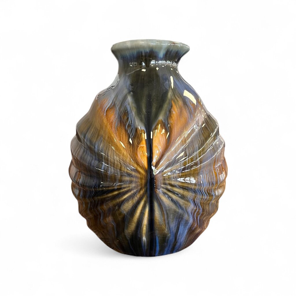 Orig. Price $120 - Ceramic Reactive Glazed Vase