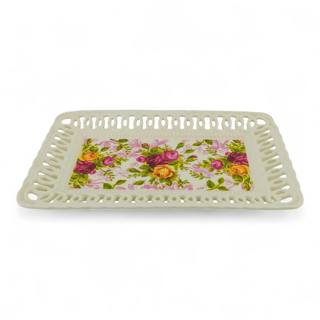 Vintage Jewelry Tray - Old Country Roses
