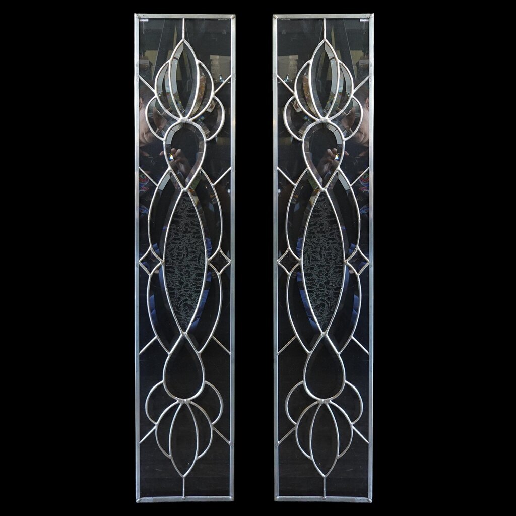 Stain Glass Side Panel Pair