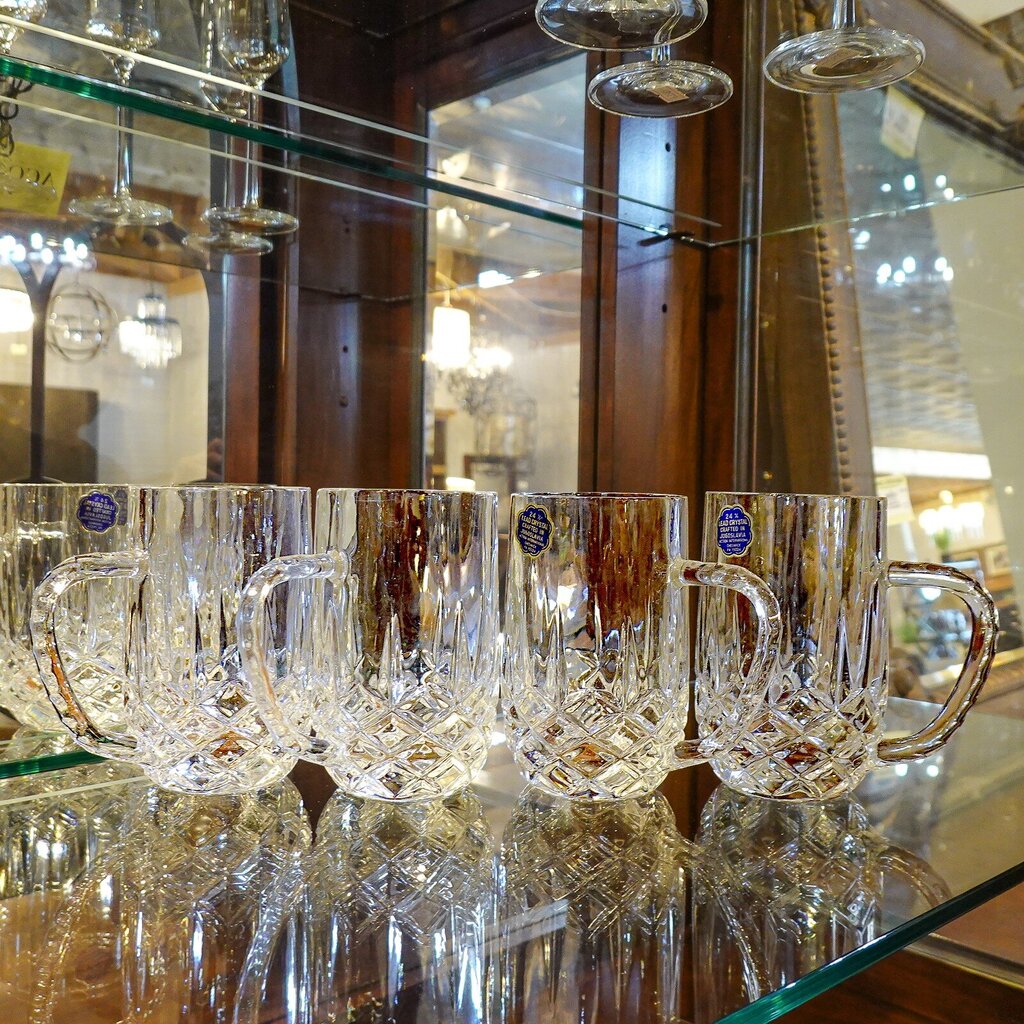 Set of 4 Crystal Mugs