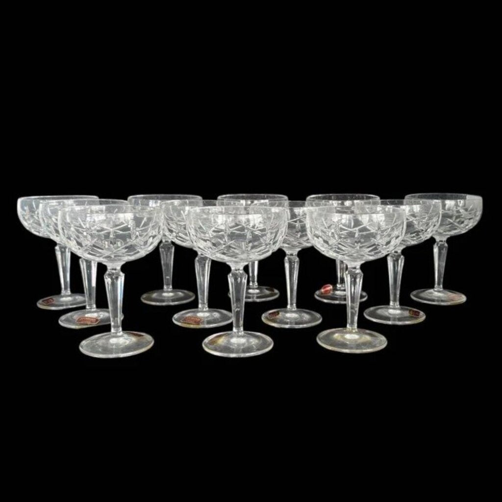 Set of 12 Lady Anne Champagne/Dessert Glasses