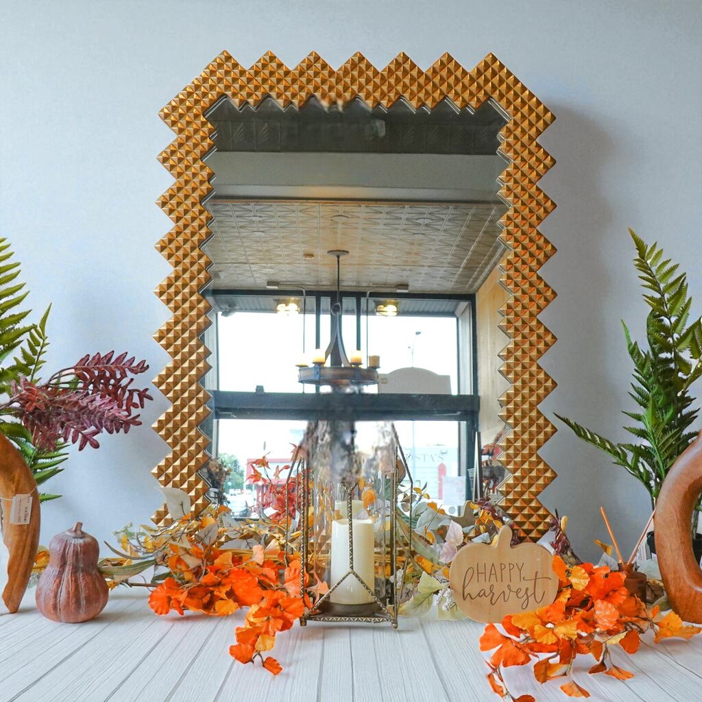 Orig. Price $900 - Textured Pyramidal Mirror