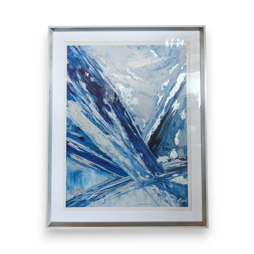 Shimmer Metallic Wave Abstract Picture