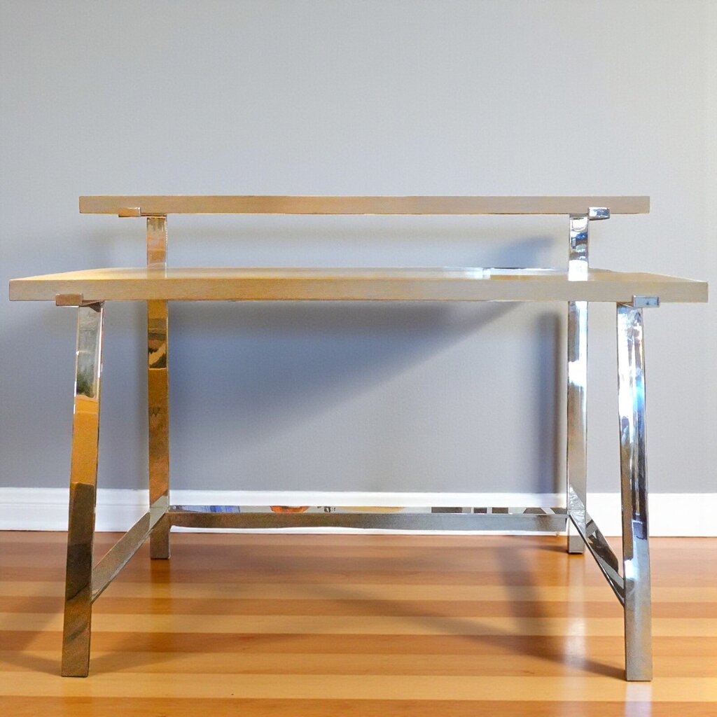 Orig Price $650 - 2 Tier Modern Writing Desk - Acosta's Home