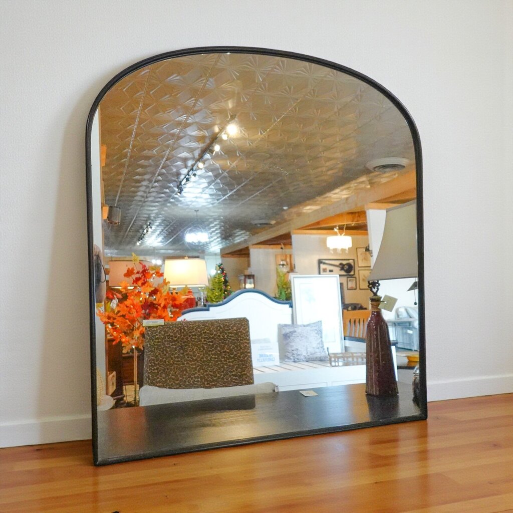 Arched Metal Framed Mirror
