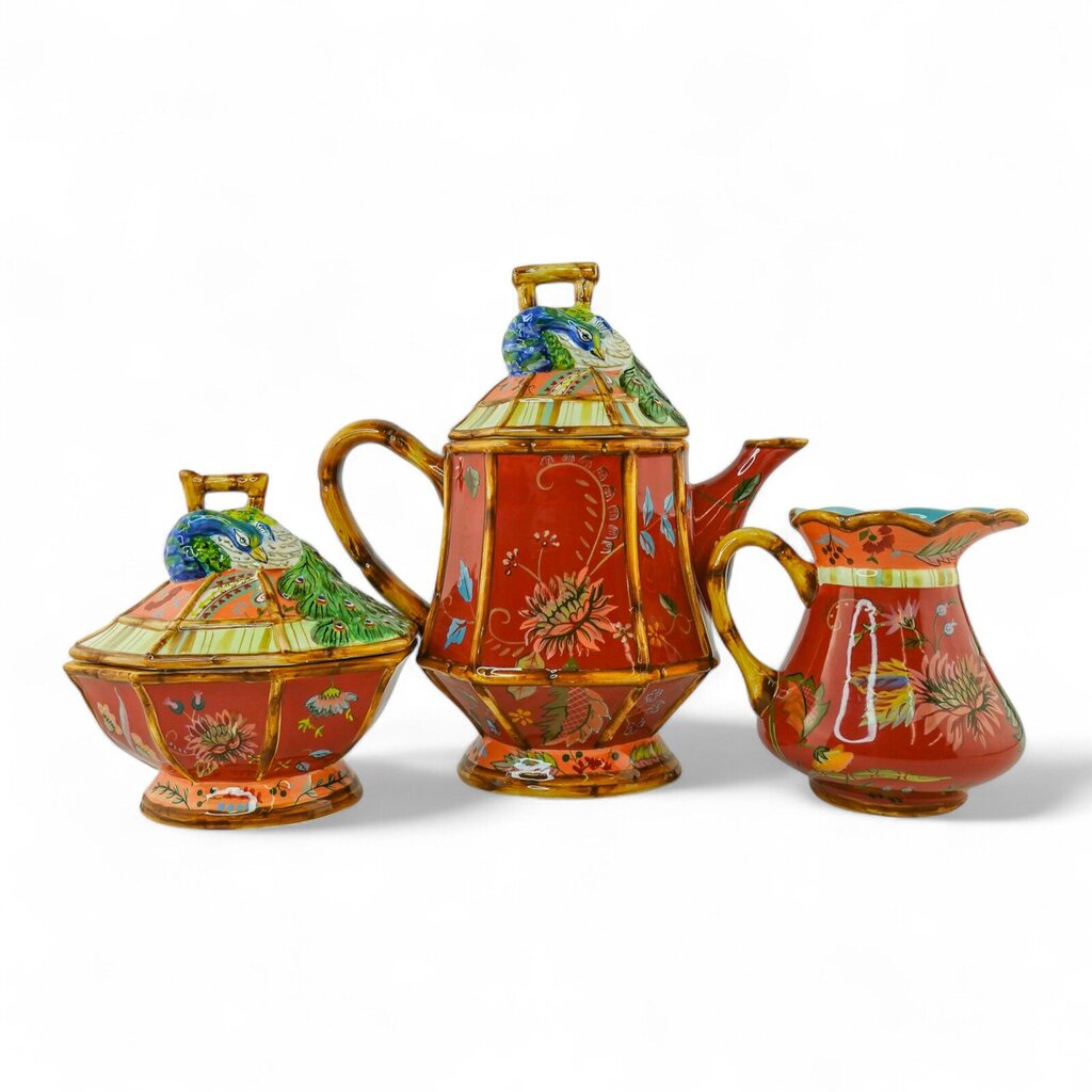 Tea Pot & Creamer & Sugar