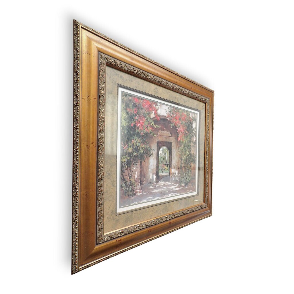 "Flowered Doorway" Framed Print