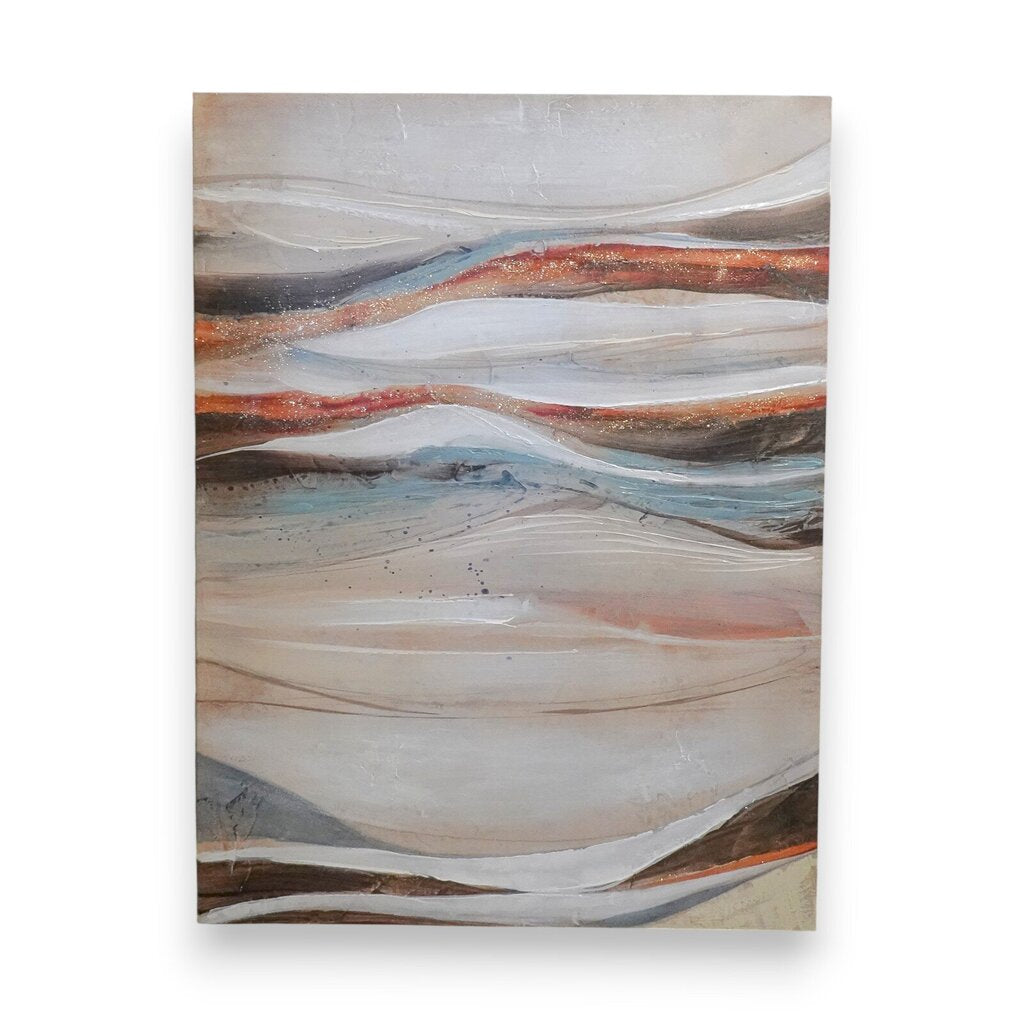 Abstract Beach Glitter Texture Canvas