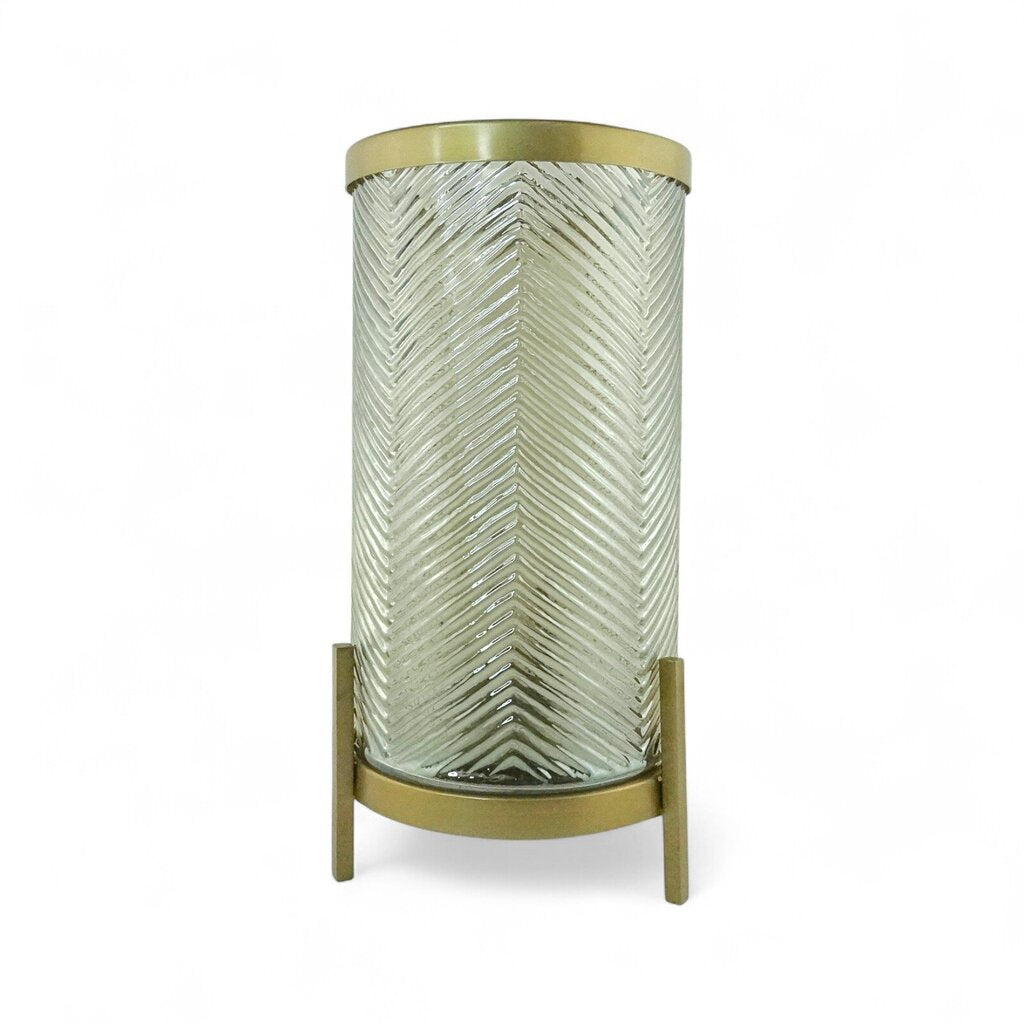 Glass Hurricane on Stand