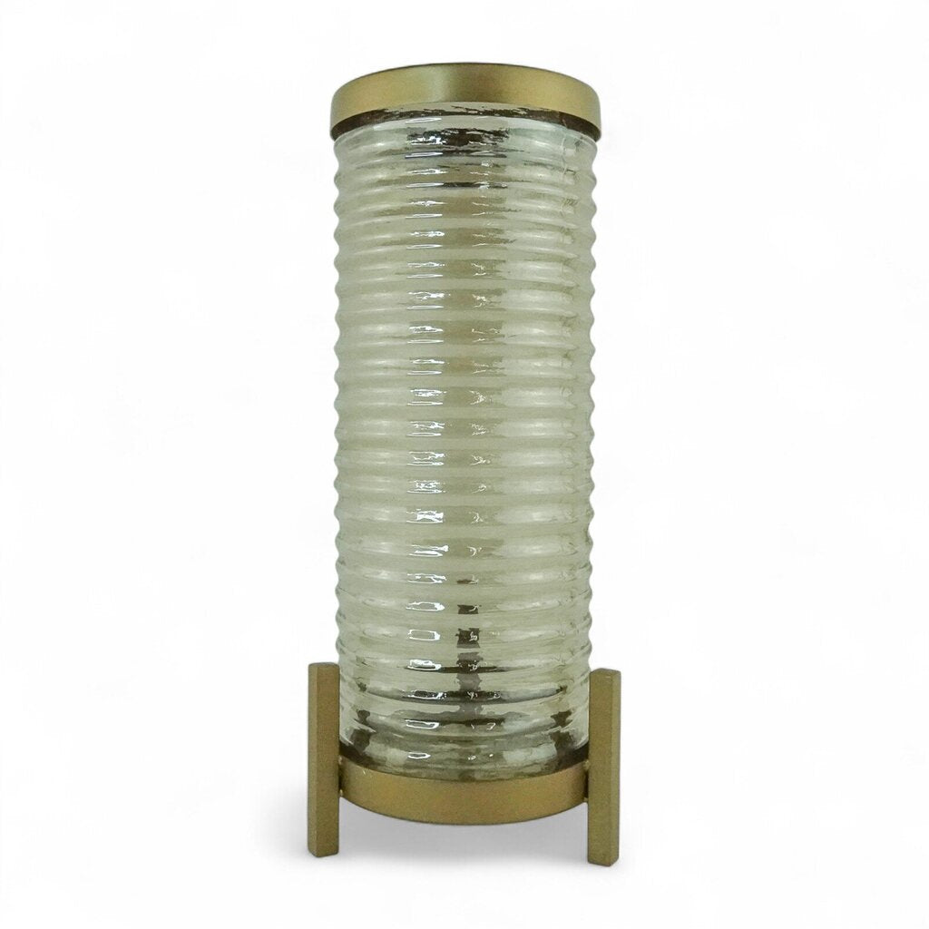 Glass Hurricane on Stand
