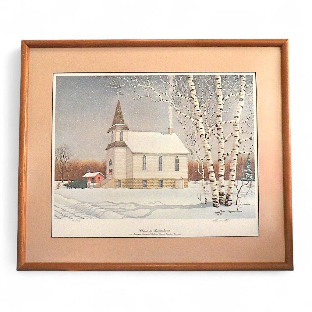 "Christmas Remembered" Art in Frame