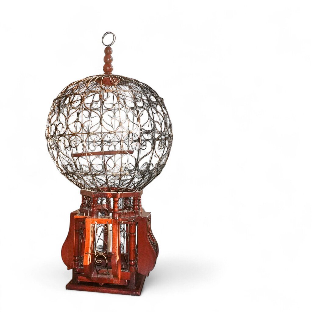 Distressed Antique Bird Cage
