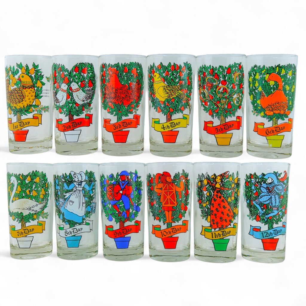 MCM 12 Days of Christmas Glasses
