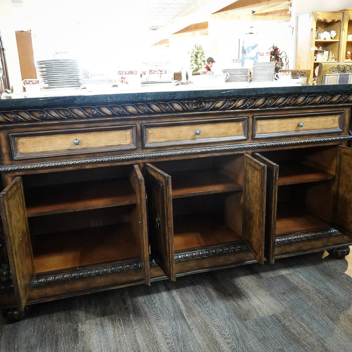 Custom Ornate Buffet Cabinet
