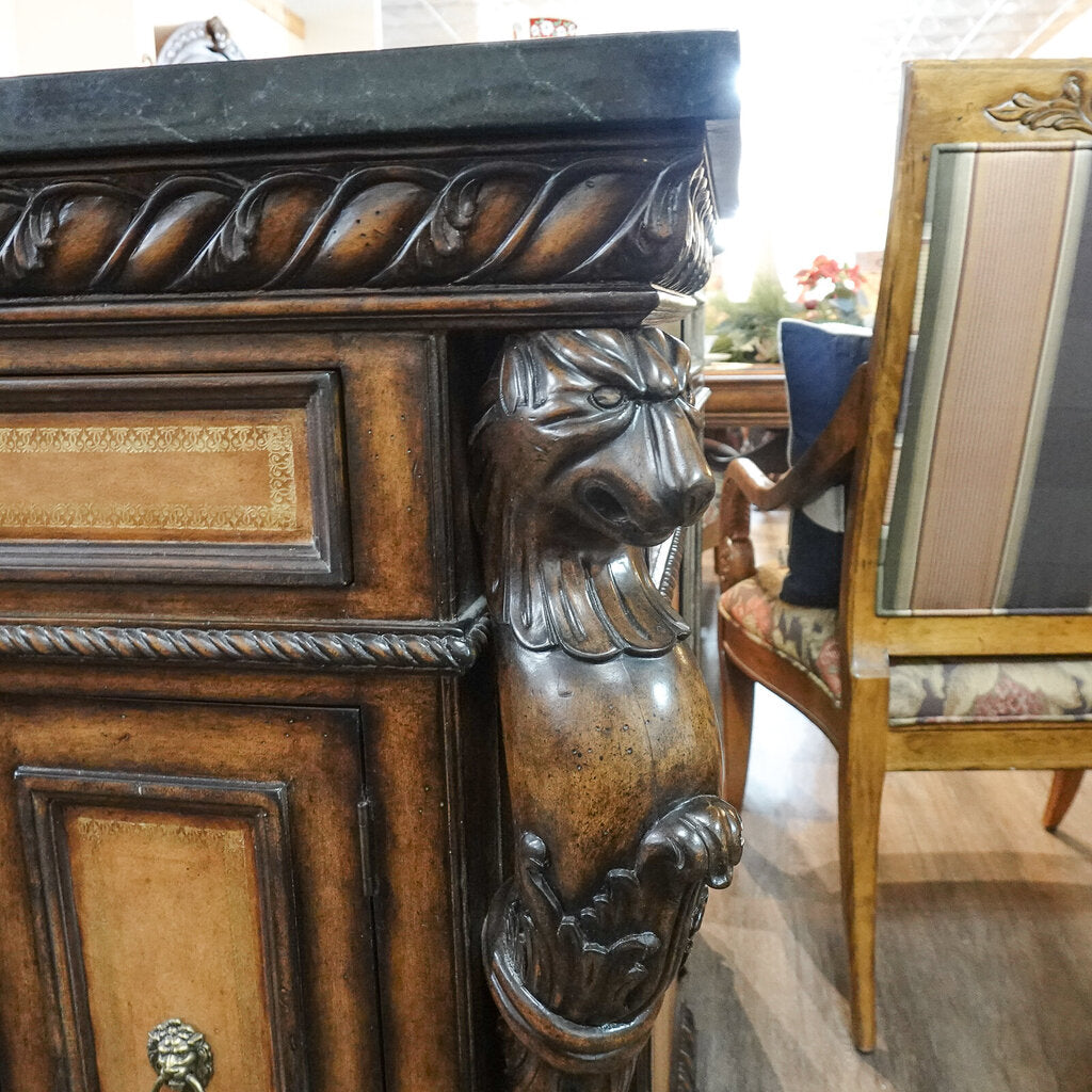 Custom Ornate Buffet Cabinet