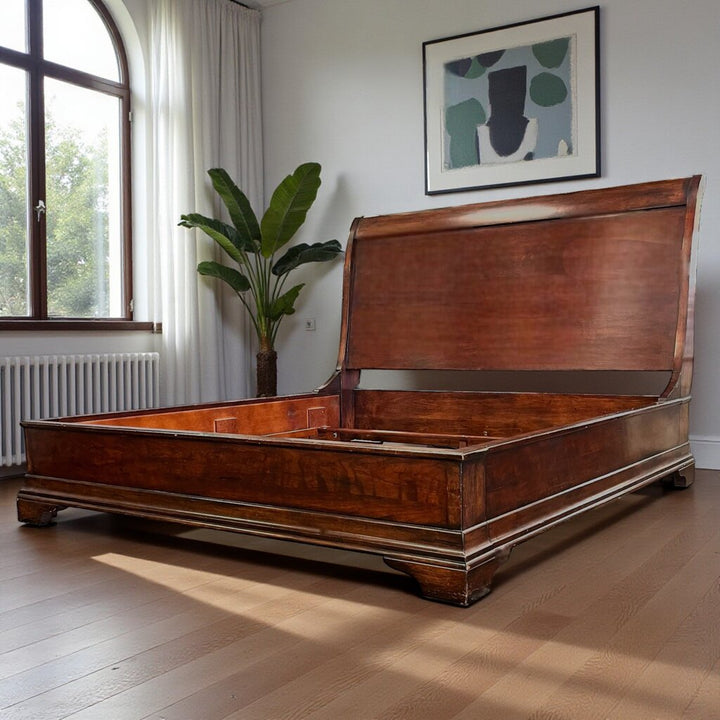 Orig Price $4000 - King Sleigh Bed