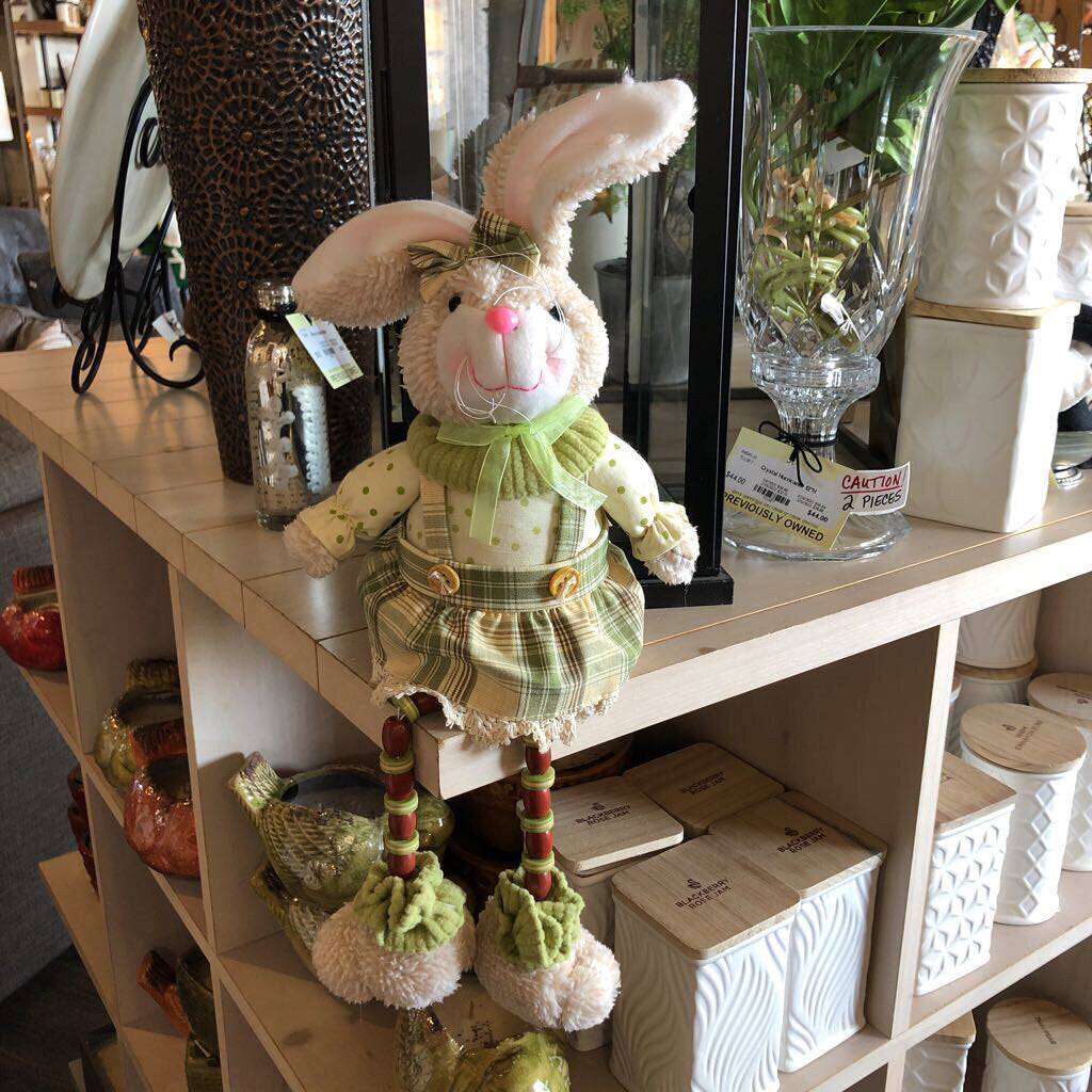 Meadow Grass Girl Bunny w/Button Legs