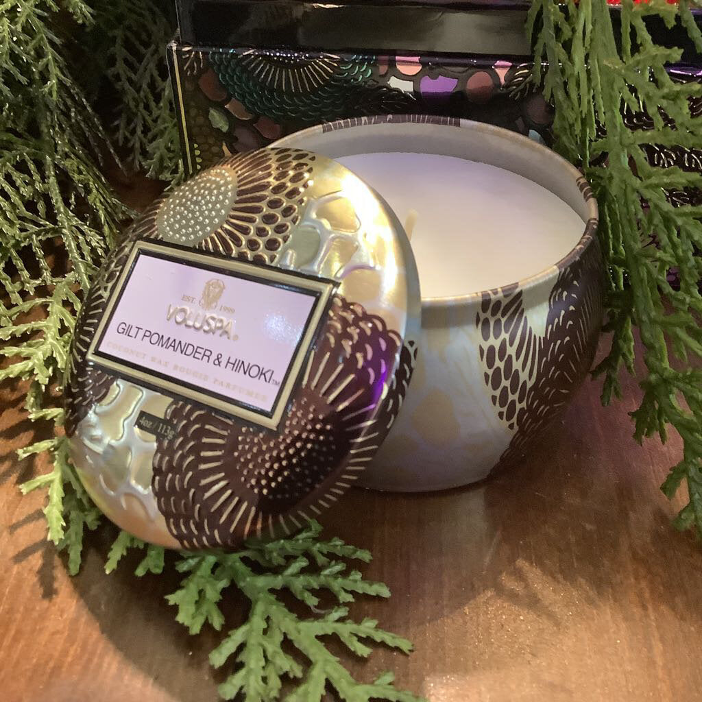Gilt Pomander Hinoki Mini Tin