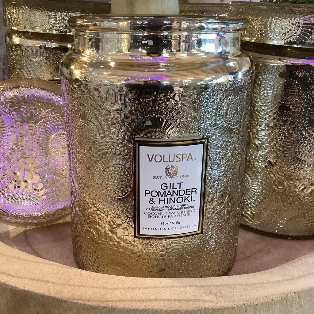 Gilt Pomander Hinoki 18oz Large Jar