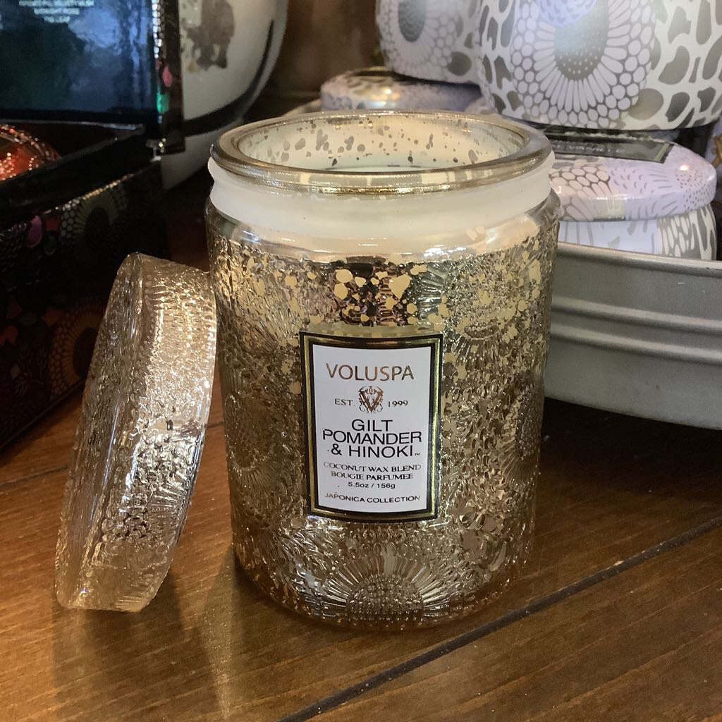 Gilt Pomander & Hinoki Small Jar