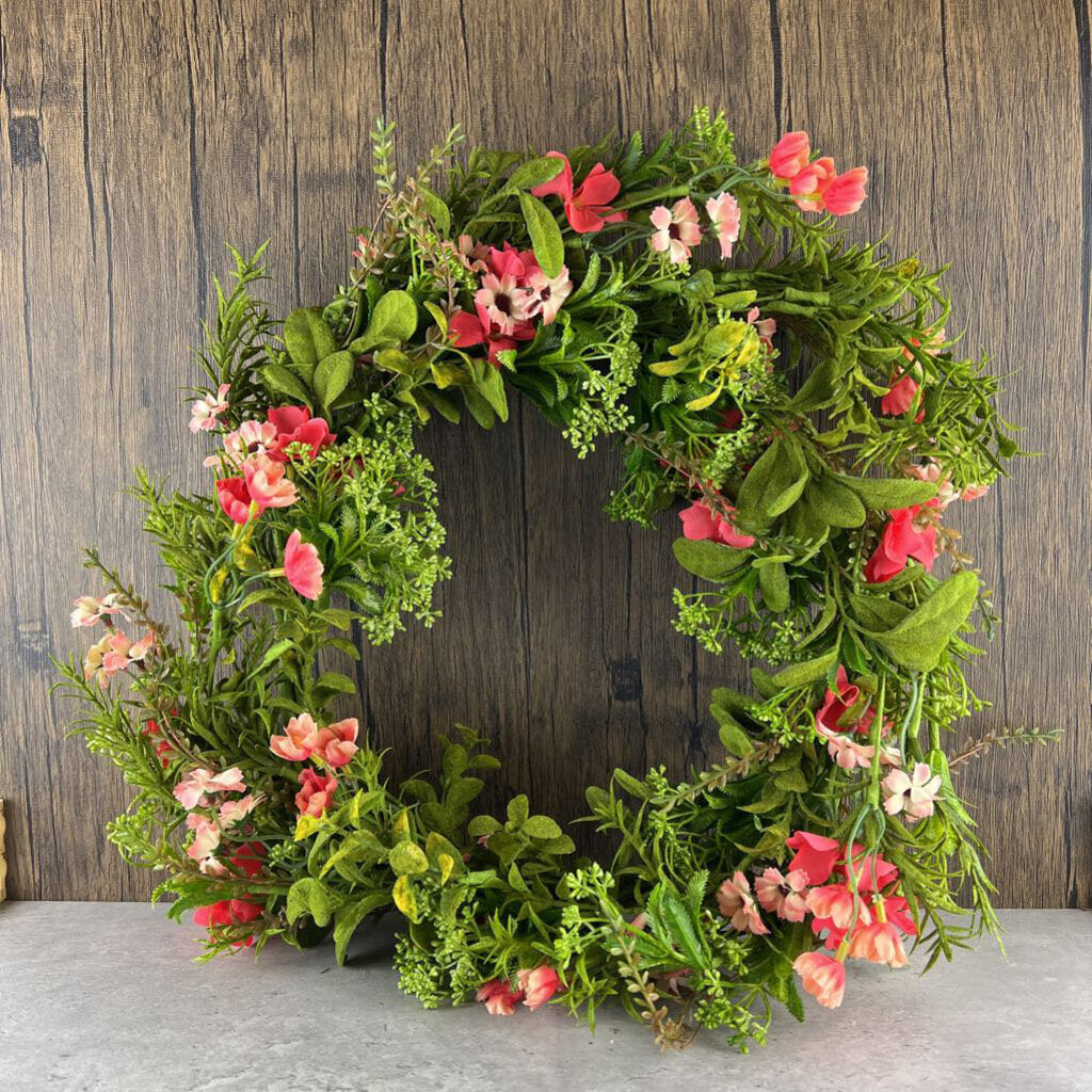 Mixed Floral Wreath