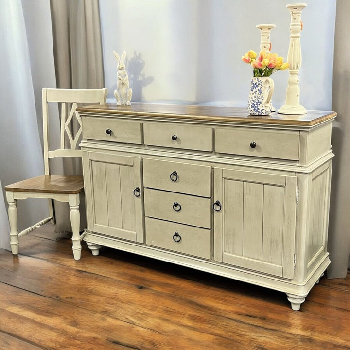 (BRAND NEW) 2 Door, 6 Drawer Sideboard