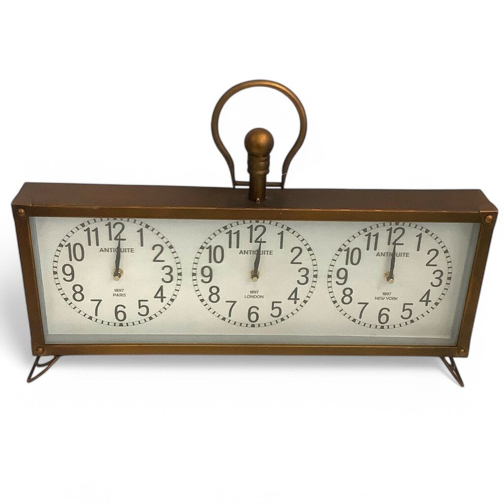 Triple Time Zone Clock