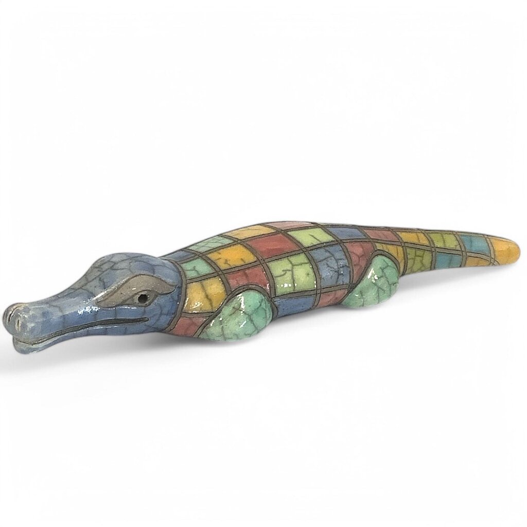 Clay Alligator Decor