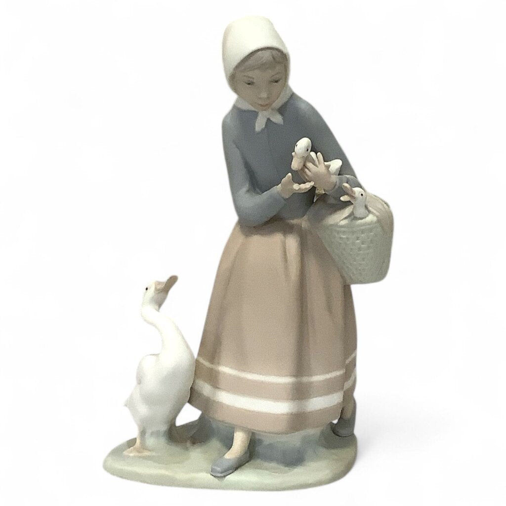 Shepherdess W/Goose Porcelain Figurine #4568