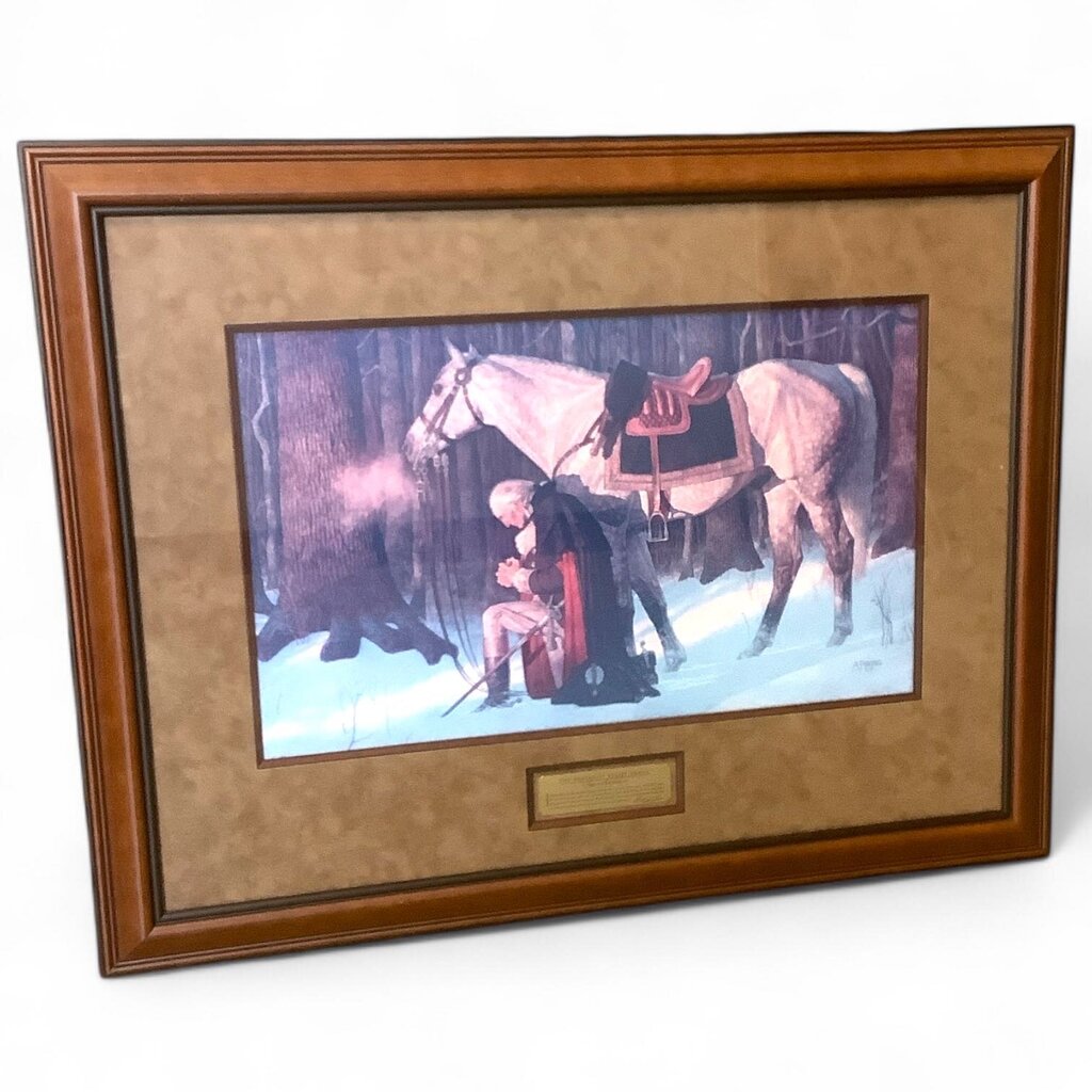 "The Prayer at Valley Forge" Framed Print.