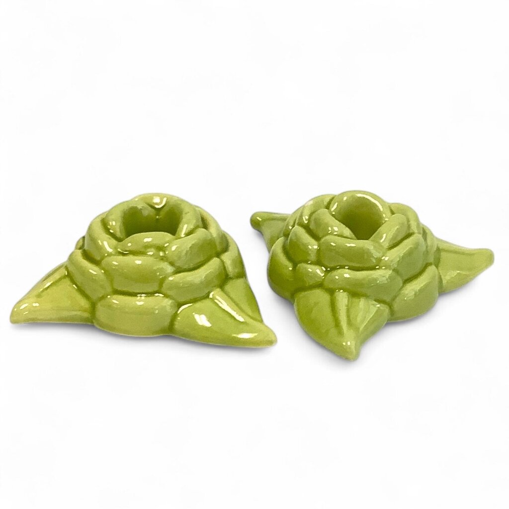 Rosebud Candleholder Pair
