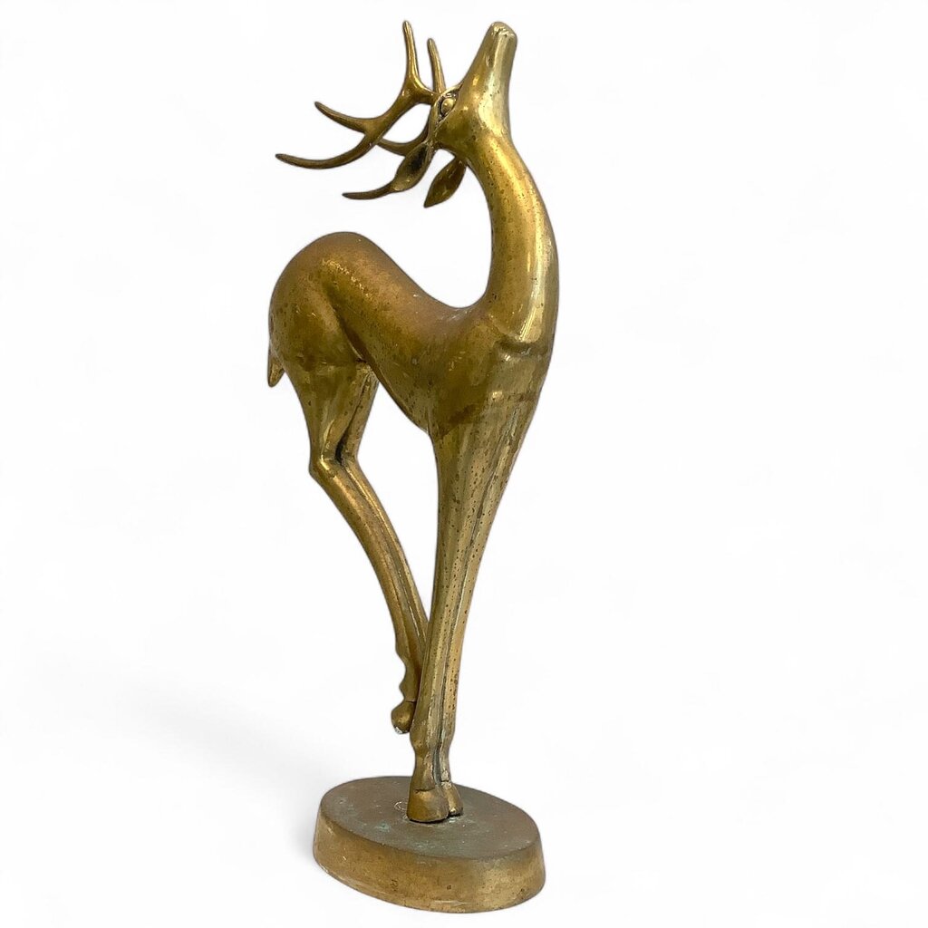 Brass Deer Statue
