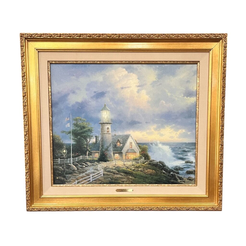 Orig. Price $1,500 - "A Light in the Storm" Framed Print