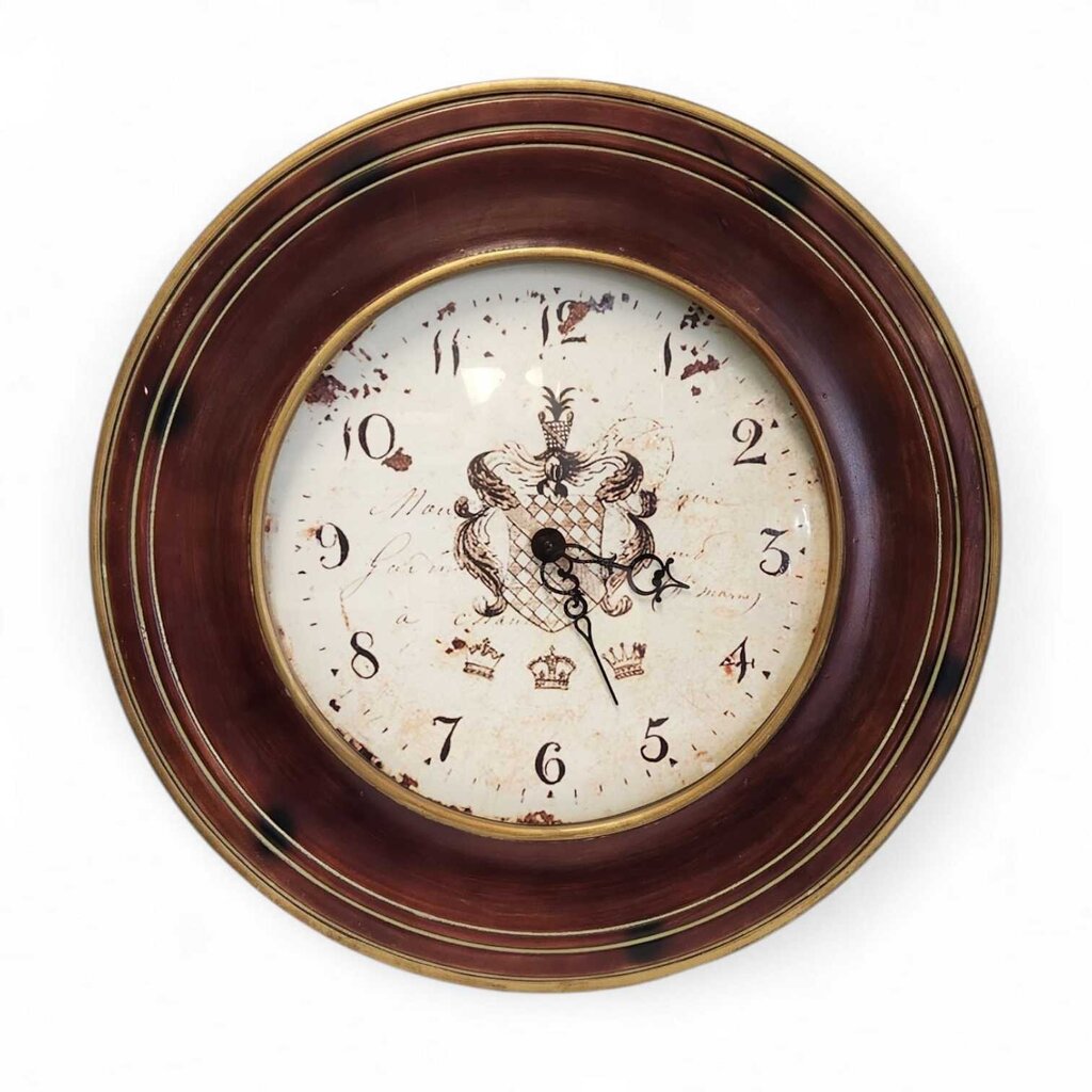 Vintage Style Crest Wall Clock