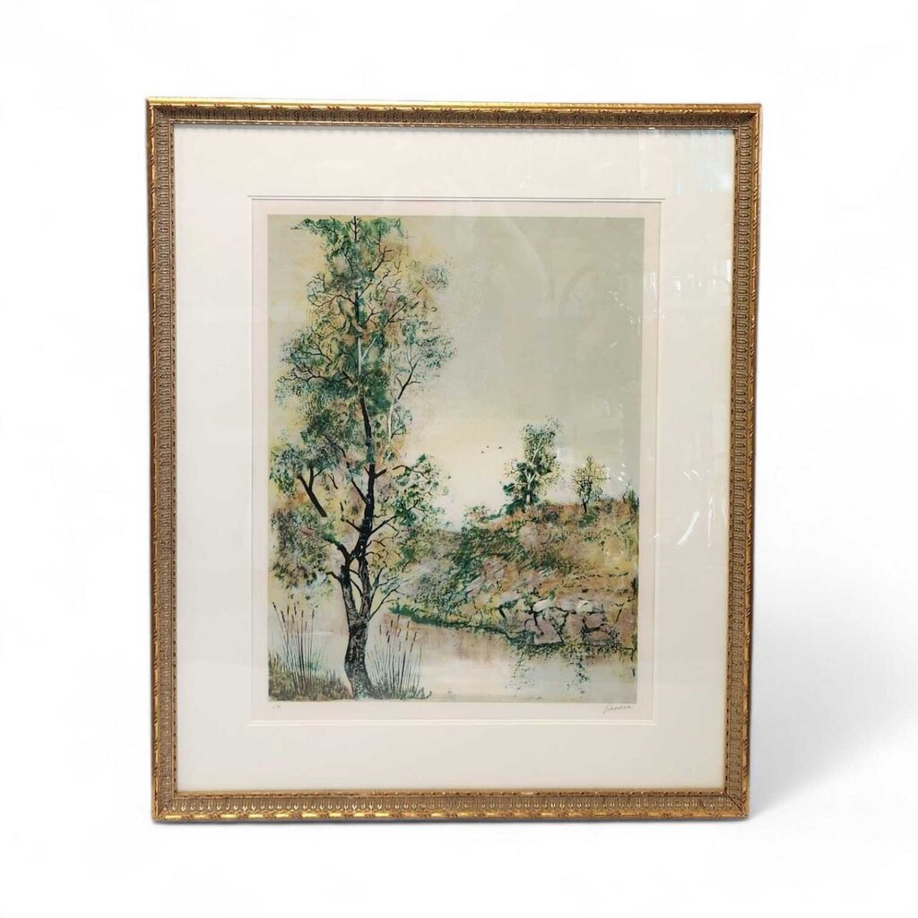 "Grand Arbre Vert" by Antonio Rivera, 1990, Artist's Proof
