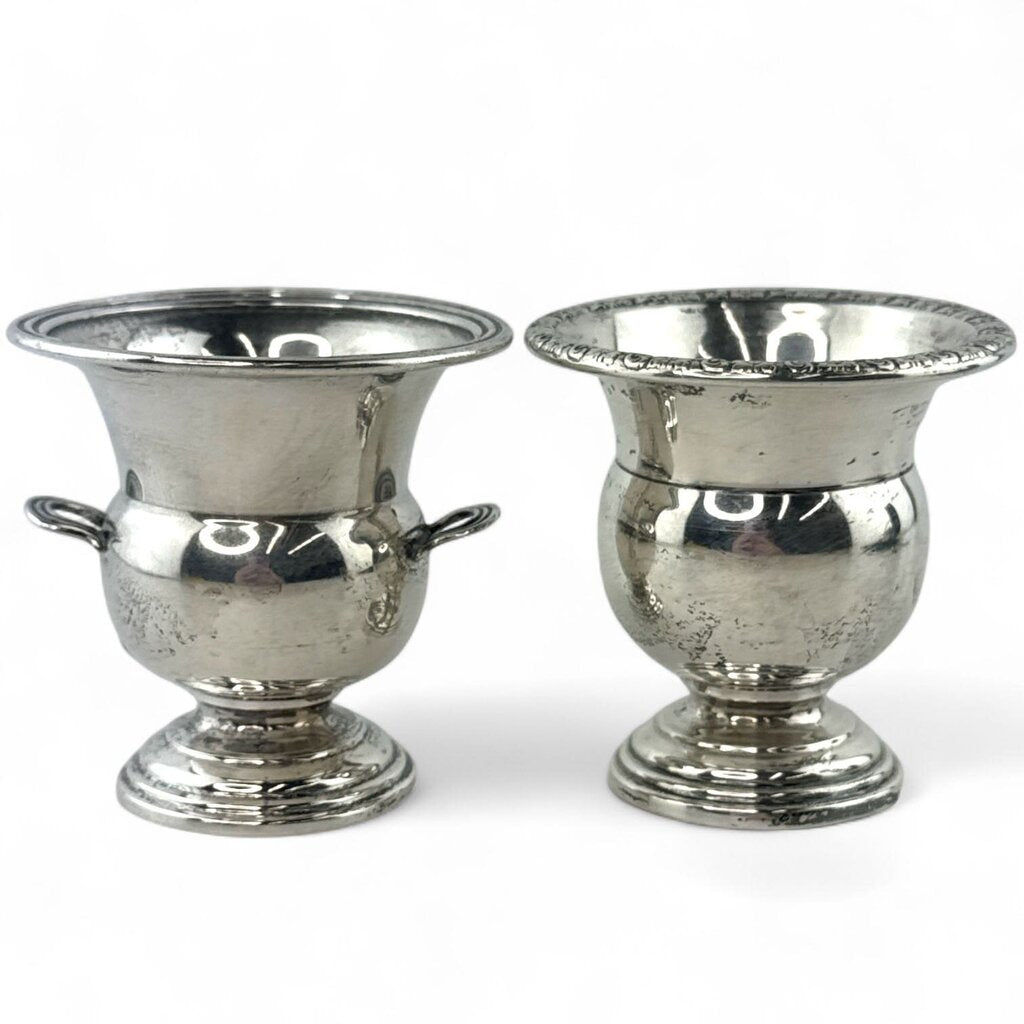 Pair of Sterling Mini Urns